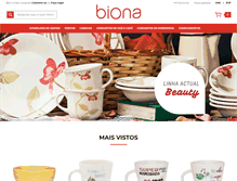 Tablet Screenshot of biona.com.br