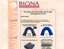 Tablet Screenshot of biona.de